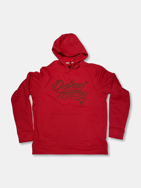 WILDSTYLE LOGO Red Performance Pullover Hoodie