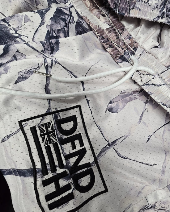 ACTIVE LOGO WHITE TREE CAMO Mesh Shorts