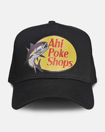AHI POKE SHOPS Black Trucker