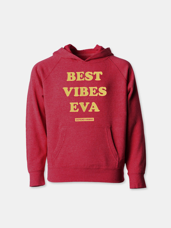 BEST VIBES EVA Red Youth Hoodie