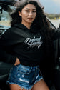 WILDSTYLE LOGO Black Crop Hoodie