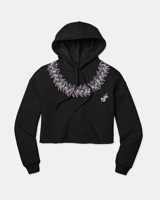 ORCHID LEI Crop Hoodie