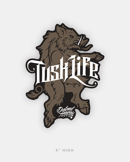 TUSK LIFE Sticker